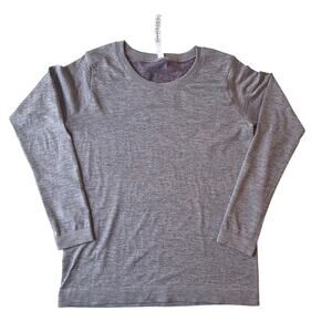 Lululemon Women's Run Swiftly Speckled Confetti Gray Purple Size 6 Long Sleeved